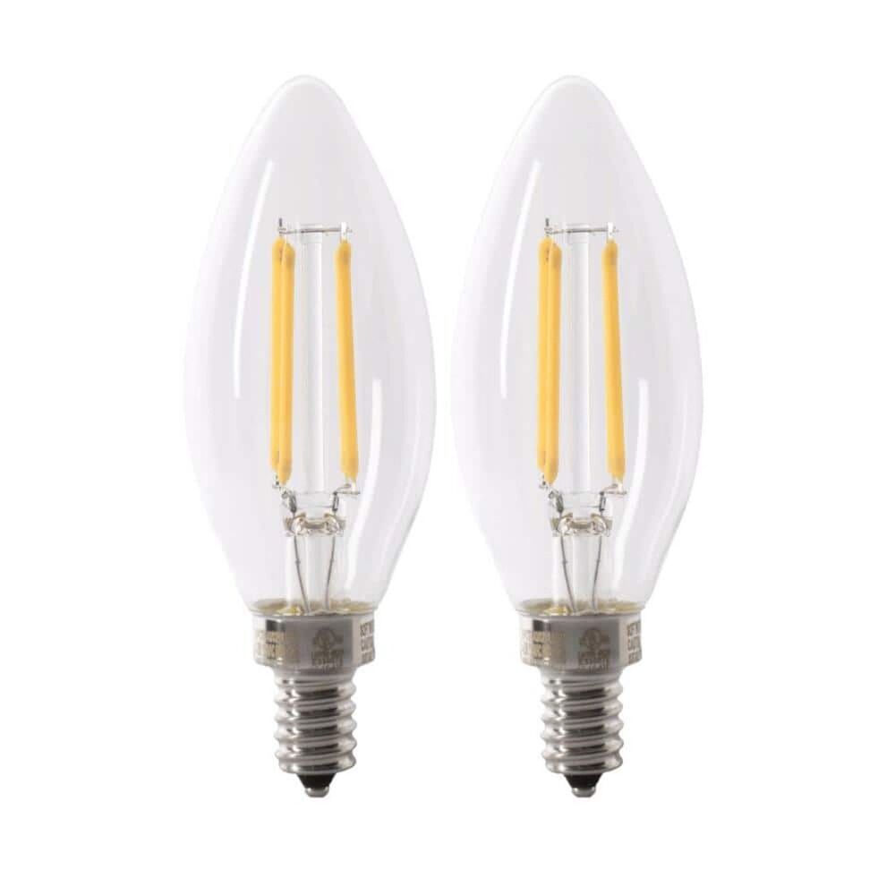 Feit Electric BPCTC100930CAFIL/2 B10 E12 100W LED Dimmable 3000K 2 Pack